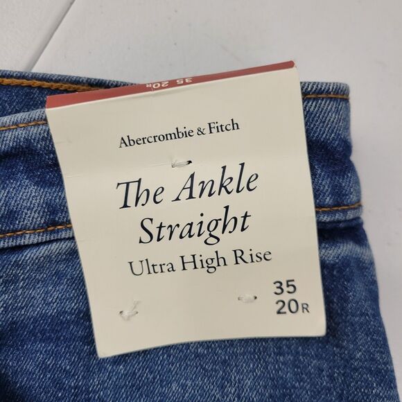 Abercrombie & Fitch the ankle straight ultra high rise 35/ 20R womens jeans 3620 - Picture 3 of 12